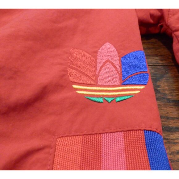 Adidas Red Nylon Track Jacket Men's Size Medium - Picture 4 of 4